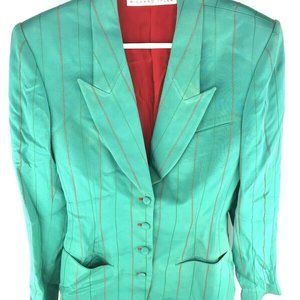 1980 Richard Tyler Blazer Women’s 6 100% Silk Berg